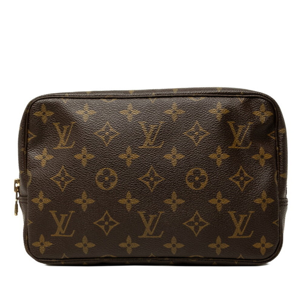 Louis Vuitton Monogram Trousse Toilette 23 Handbag Pouch Cosmetic M47524 Brow...